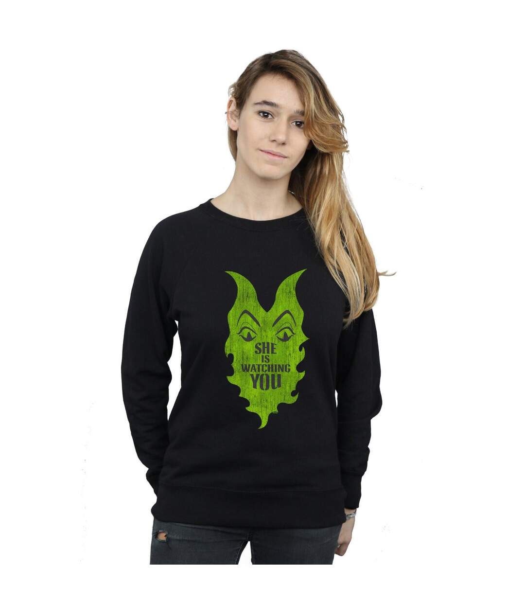 Disney Sweat Womens/Ladies The Descendants Maleficent She Is Watching (Noir) - UTBI15504-2