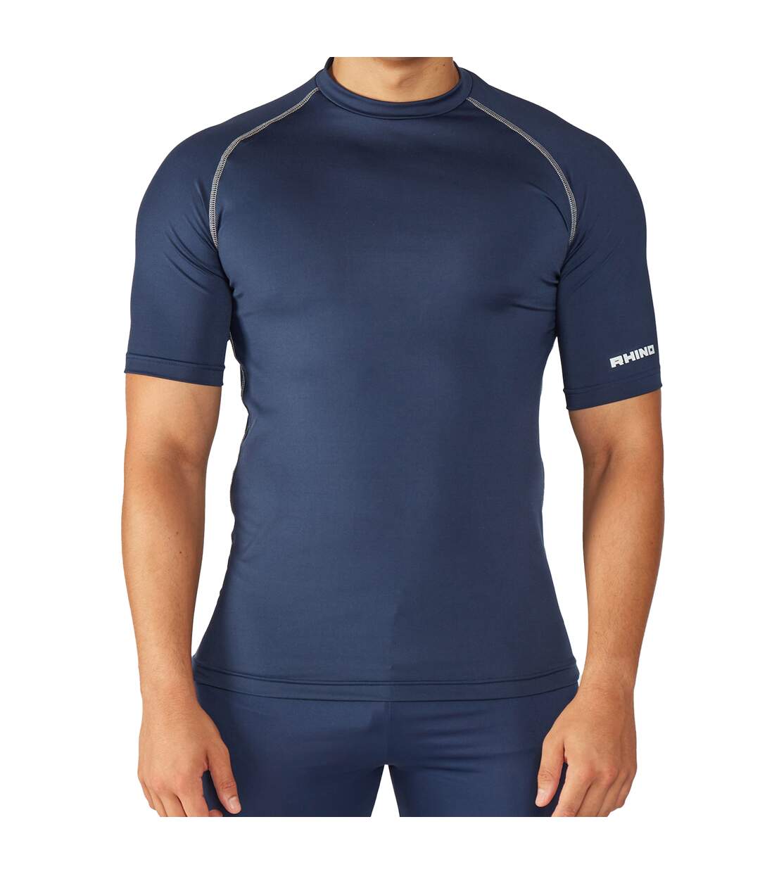 Base layer sport à manches courtes homme bleu marine Rhino