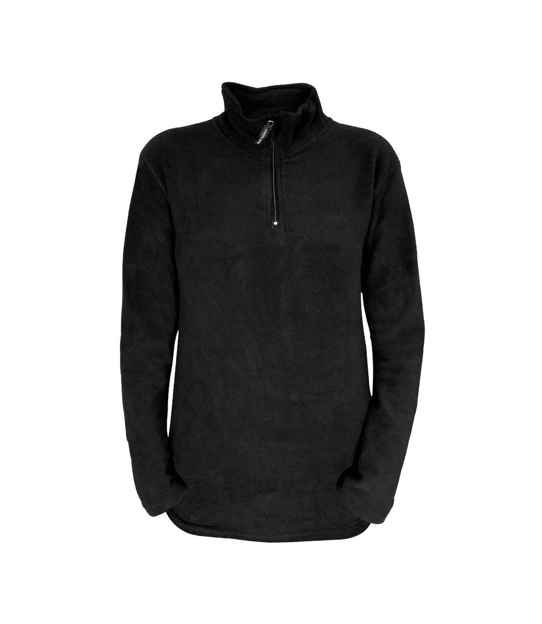 Ladies Microfleece 1/4 Zip Thermal Underwear Long Sleeve Top-1