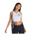 Womens/ladies Slim Crop Top Grey SikSilk-2