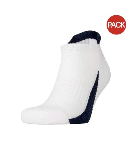 Chaussettes de sport adulte blanc / bleu marine Spiro