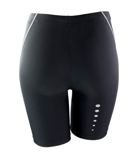 Spiro Womens/Ladies Bodyfit Base Layer Shorts (Black)