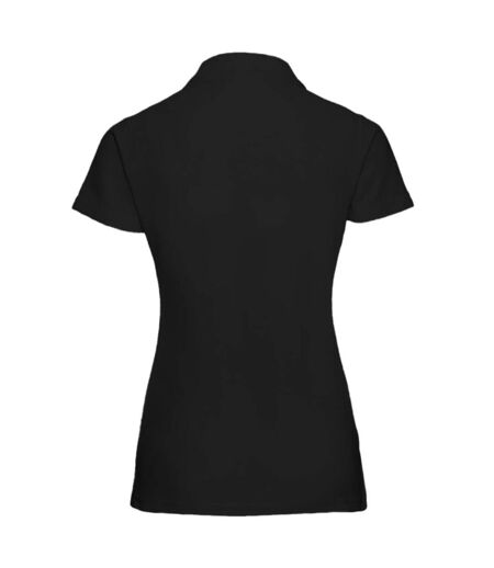 Ladies 65/35 Hard Wearing Pique Short Sleeve Polo Shirt Black Jerzees Colours