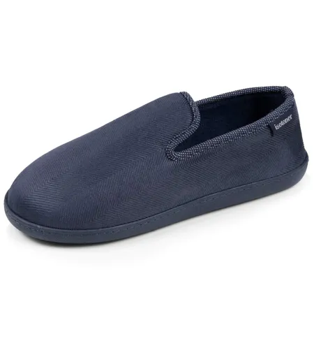 Isotoner Chaussons Charentaises homme velours, semelle ergonomique, mousse à mémoire forme, confort usage quotidien