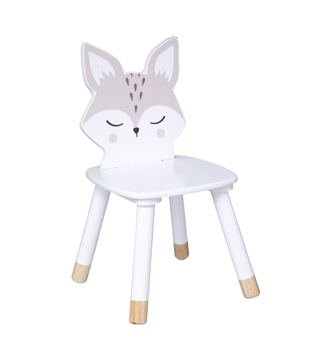 Chaise Renard pour enfant - Blanc-1