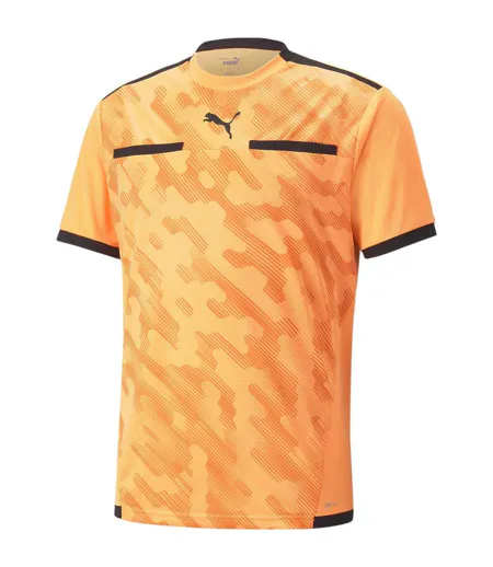 Mens Teamliga Referee Jersey Neon Orange Black Puma