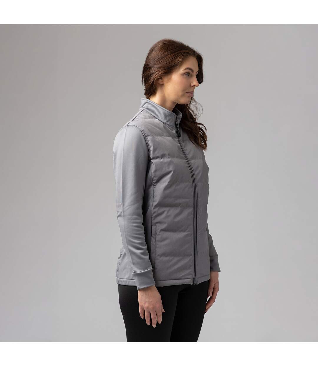 Veste doublée en polaire pour femme avec fermeture éclair complète-6