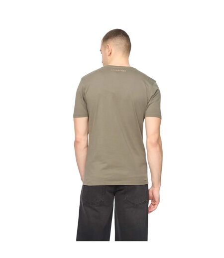 Mens wenfore t-shirt dark sage Crosshatch