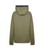 Sweat À Capuche Femme Vert Kaki Everlast-3