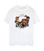 Disney Femme/Les femmes Big Hero 6 Baymax Group Manga Cotton Boyfriend T-Shirt (Blanc) - UTBI15764-1