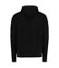 Sweat À Capuche Motif/style Zippé Adulte Noir Kustom Kit-3