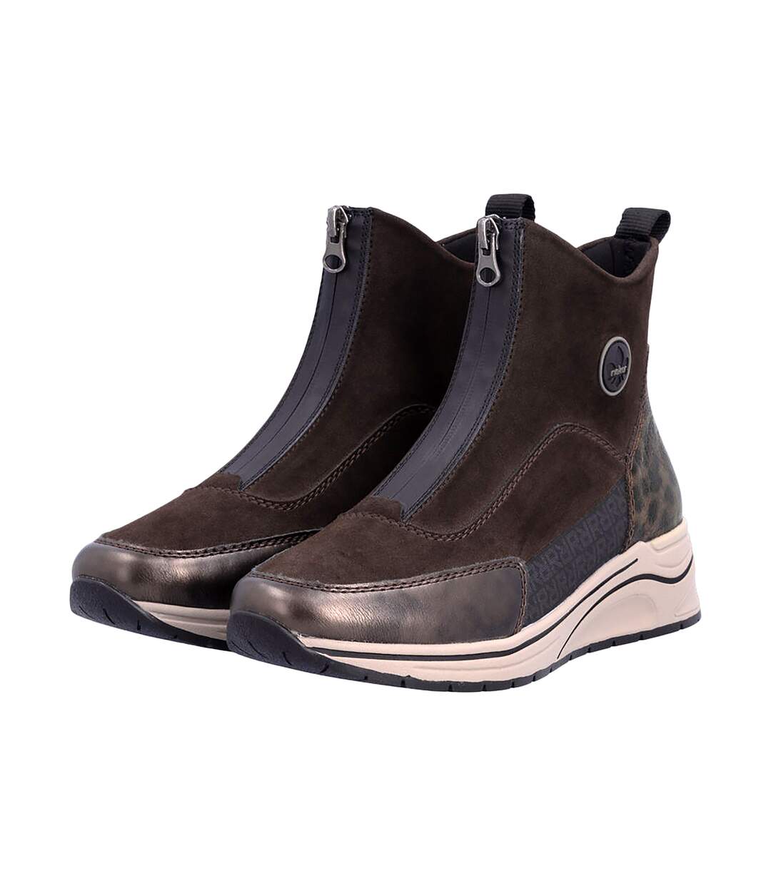 Basket Montante à Zip Rieker Newa-3