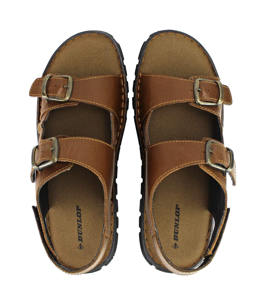 Dunlop - Sandales d'été en cuir pour homme, idéales pour la plage et la marche-4