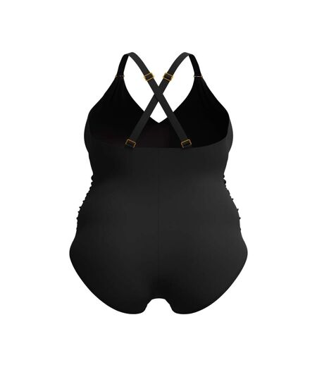 Maillot De Bain 1 Pièce Style Façonné Femme Noir Speedo