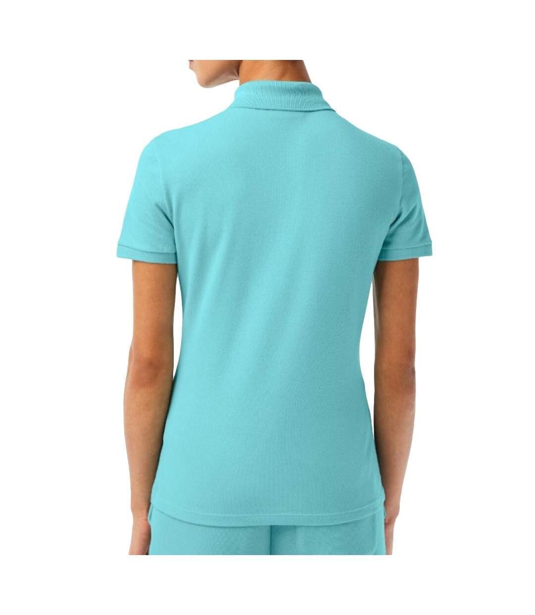 Polo turquoise femme lacoste pf5462-031-2