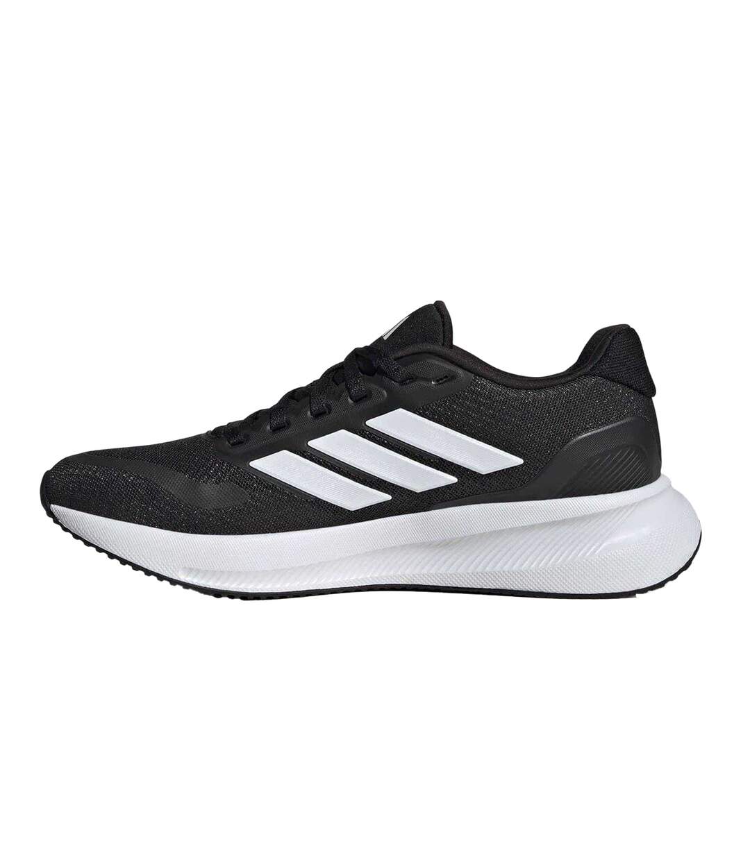 Womens/ladies Runfalcon 5 Shoes Black White Adidas-3