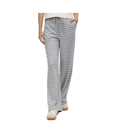 Pantalon gris à rayures femme vero moda malma - l