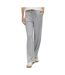 Pantalon gris à rayures femme vero moda malma - l-1