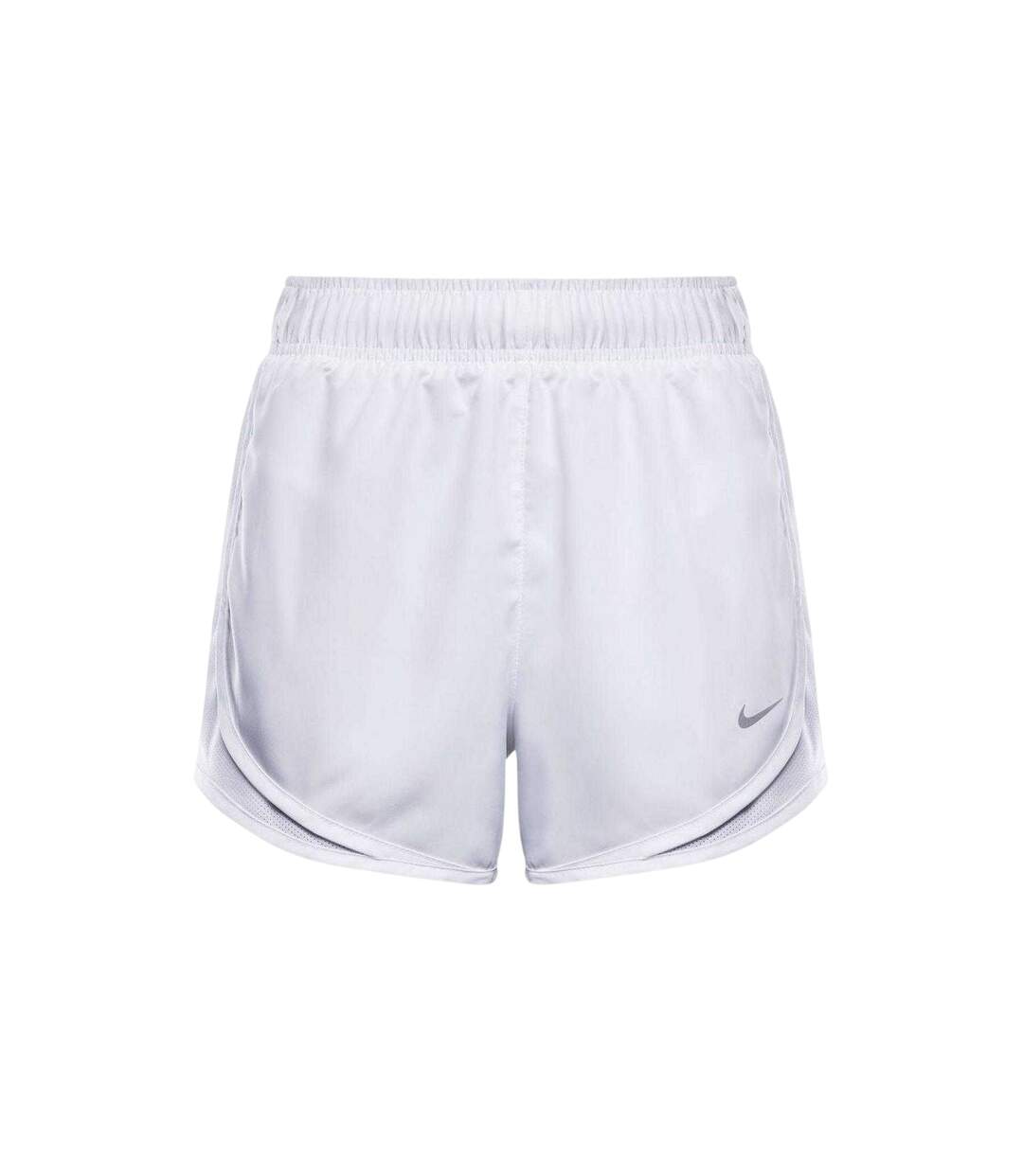 Womens/ladies Tempo Dri-fit Mid Rise Running Shorts White Nike-2