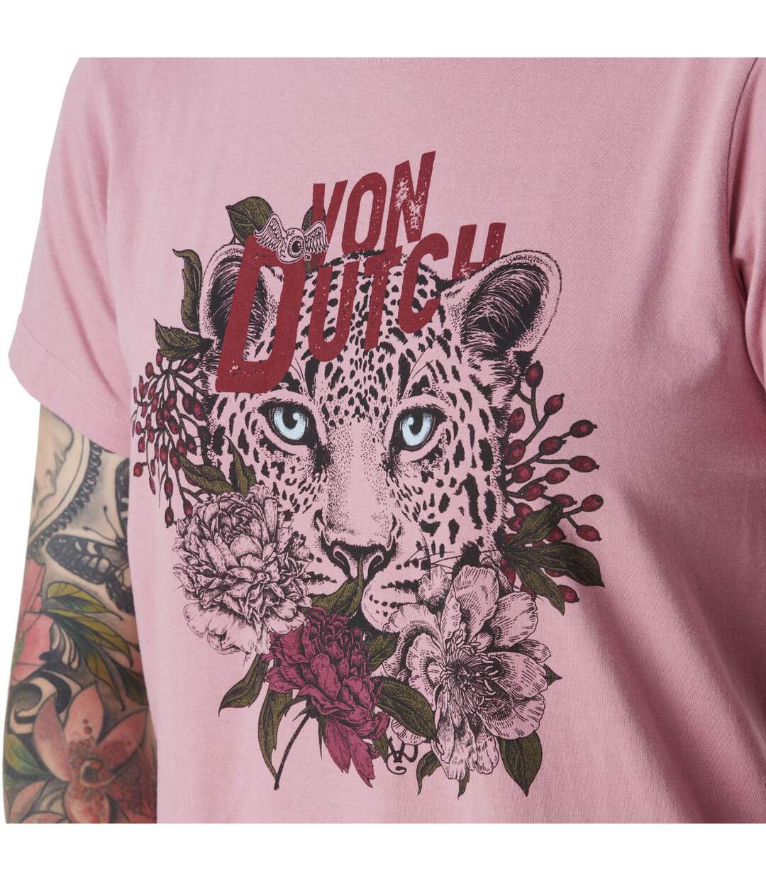 T-shirt femme à col rond et print devant Jaguar Vondutch