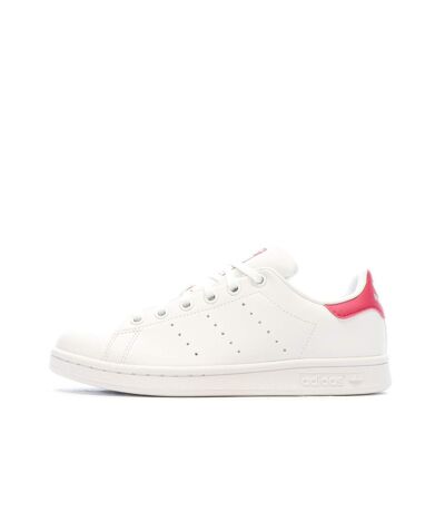 Baskets Blanches/Roses Femme Adidas Stan Smith
