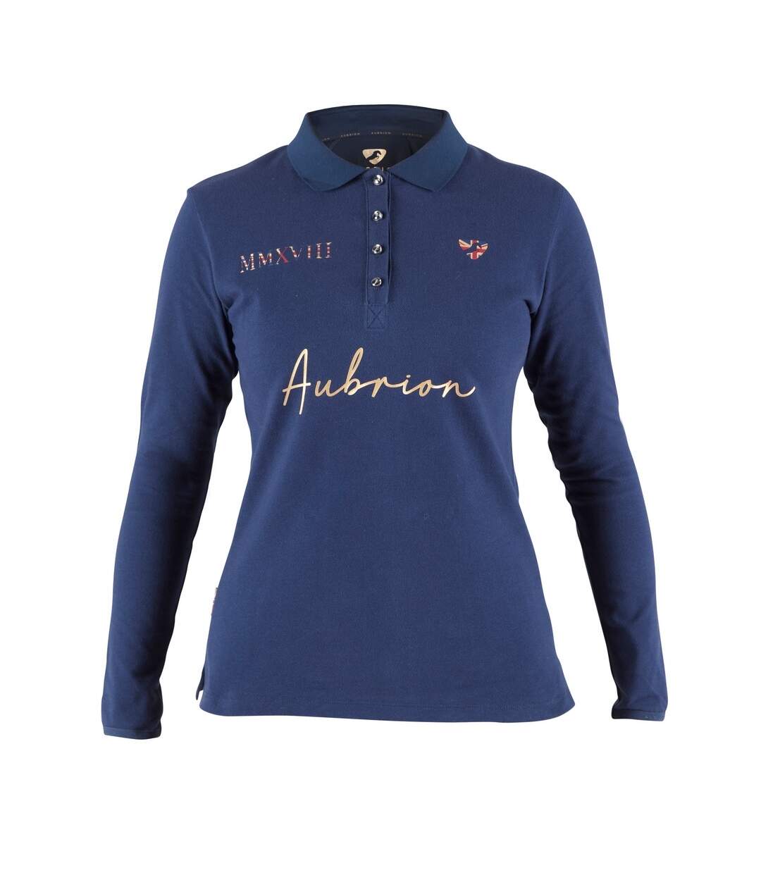 Polo femme bleu marine Aubrion-1