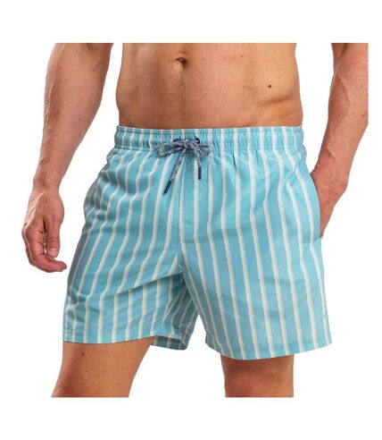 Short de bain à rayures pour hommes bleu clair RIPT Essentials