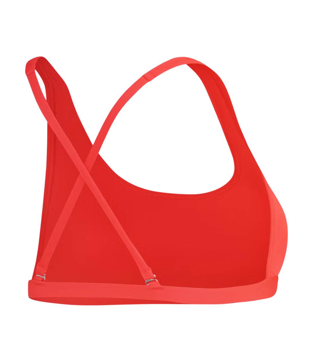 Womens/ladies Scoop Neck Bikini Top Red Speedo-3
