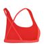 Womens/ladies Scoop Neck Bikini Top Red Speedo-3