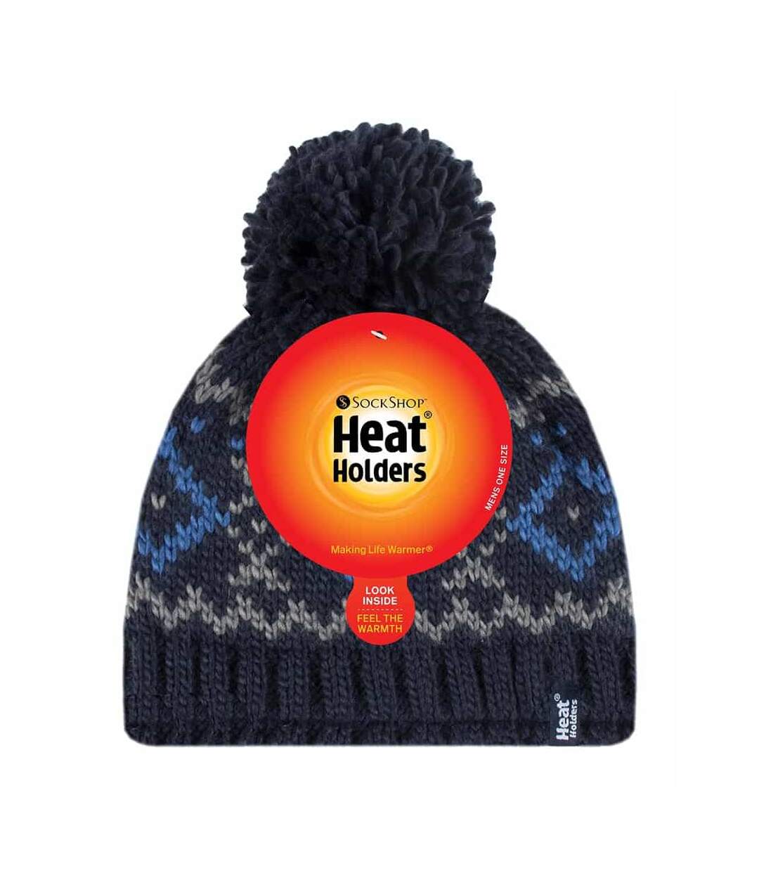 Bonnet Homme Thermique Doublé Polaire avec Pompon