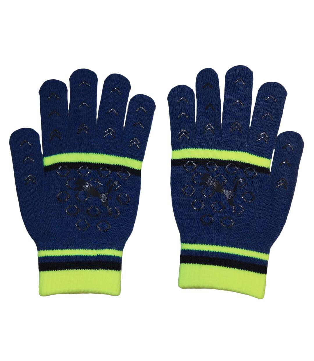 Gants femme bleu marine / jaune fluo Puma-2