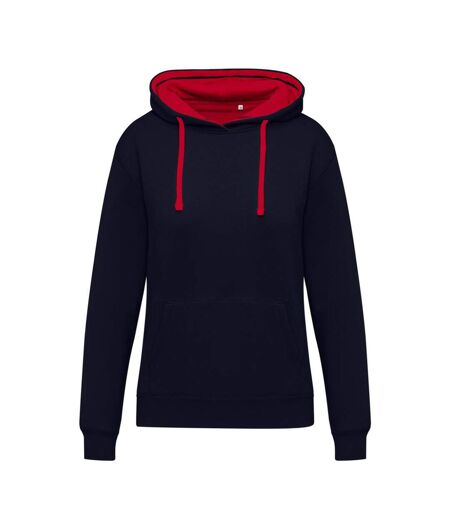 Sweat À Capuche Femme Noir Rouge SG Originals