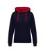 Sweat À Capuche Femme Noir Rouge SG Originals-1