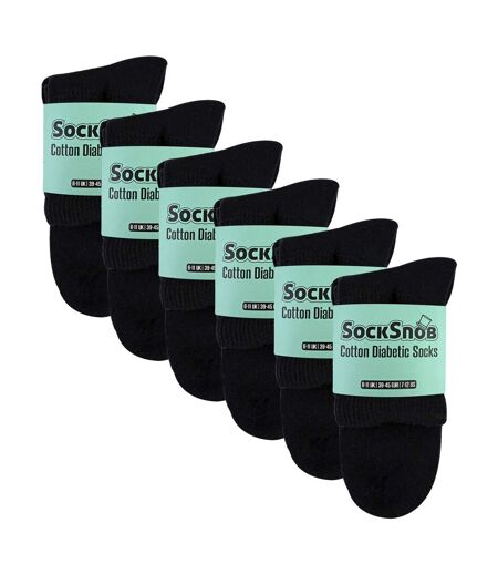 18 Pairs Mens Diabetic Ankle Socks Cotton Blend Non Elastic Comfort Socks