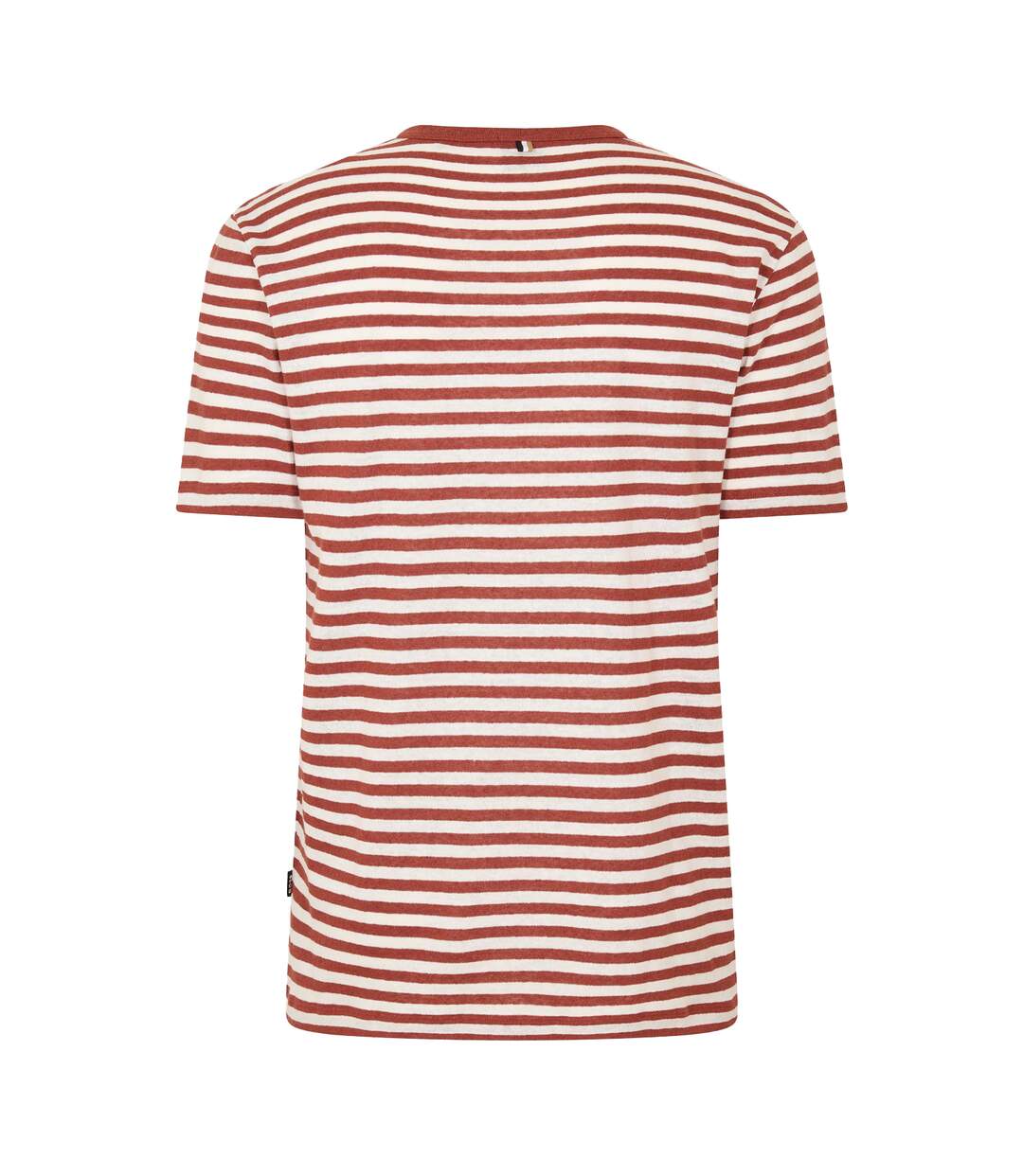 T-shirt Motif/style À Rayures Tiburt Homme Marron Boss-2