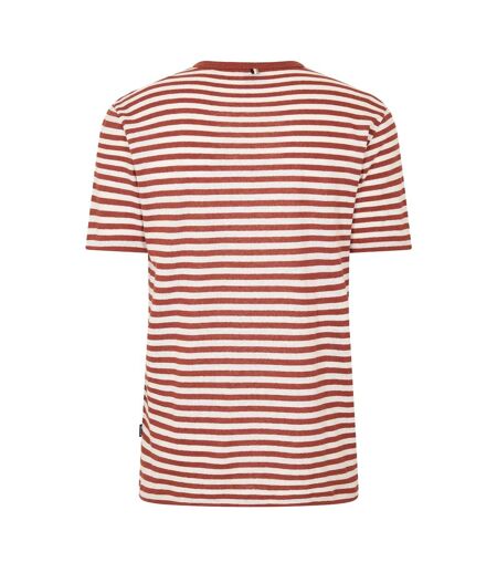 T-shirt Motif/style À Rayures Tiburt Homme Marron Boss