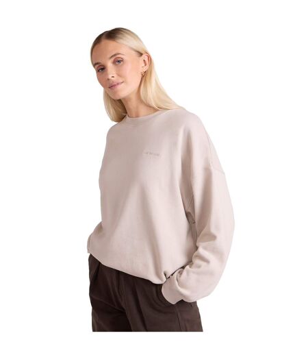 Womens/ladies dakota sweatshirt beige Animal