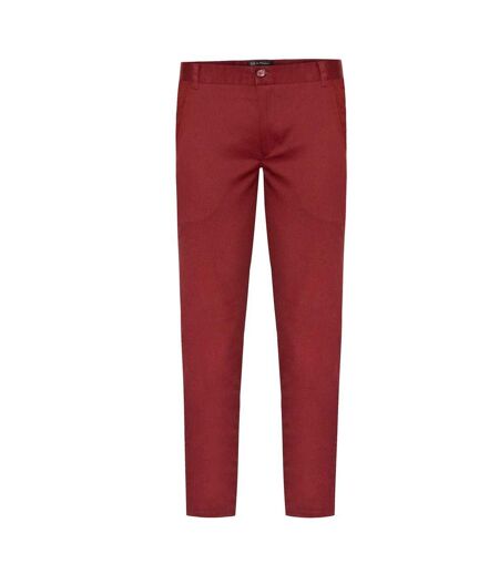 Pantalon Motif/style Uni Homme Rouge Bordeaux Di Selentino