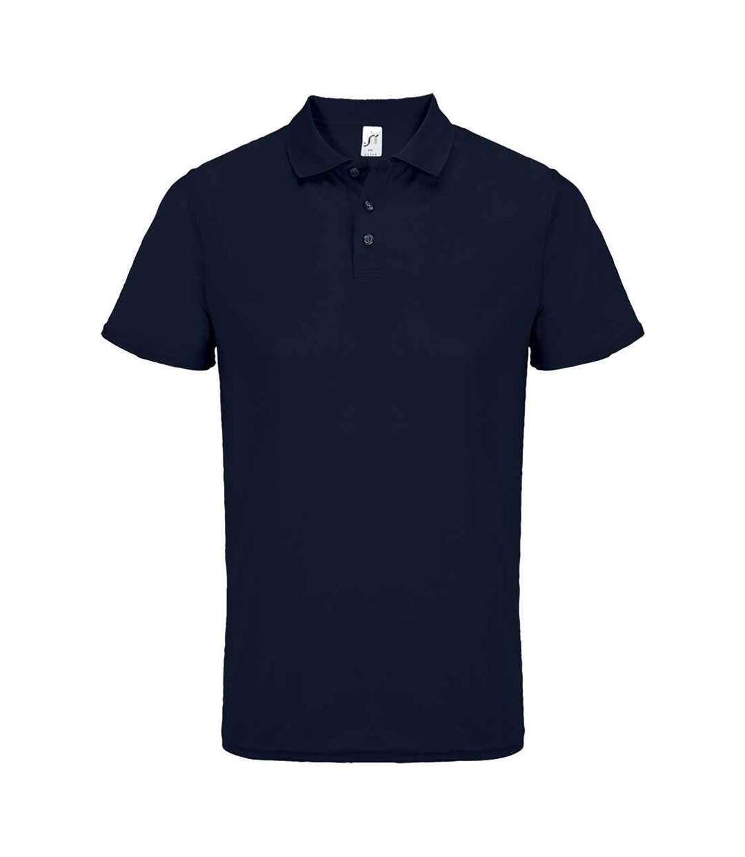 Unisex adult pitcher recycled polyester polo shirt french navy SOLS-1