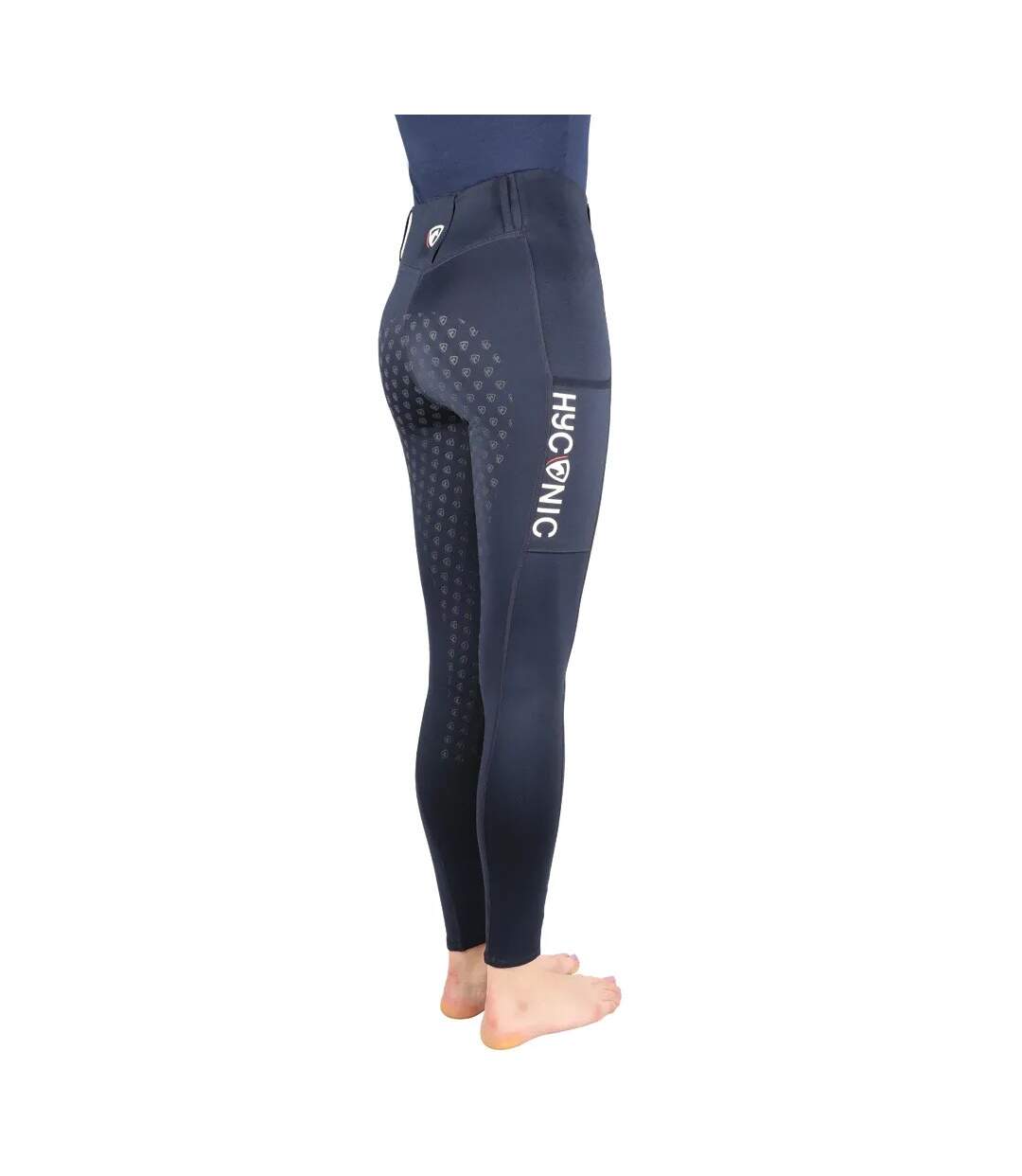 Collant d'équitation soria femme bleu marine HYCONIC