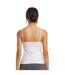 Womens/ladies Jersey Stretch Top White Build Your Brand-3