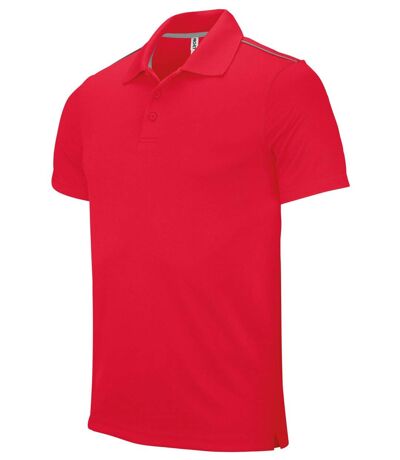 Polo homme sport - PA480 - rouge - manches courtes