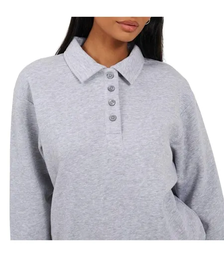 Sweat Femme Gris Pâle Brave Soul