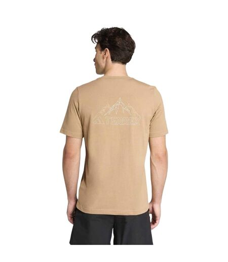 Mens Terrex Graphic Print T-shirt Brown Adidas
