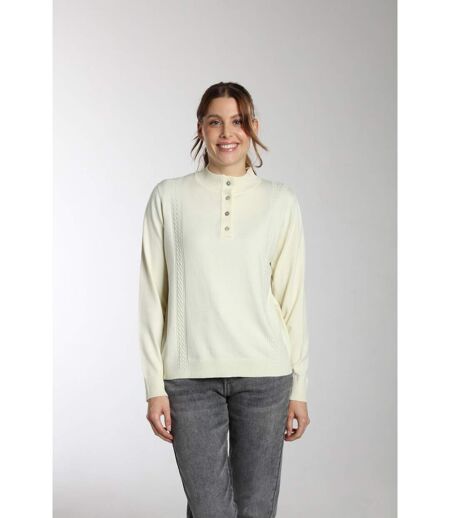 Pull Lady  | Gerard Pasquier Avec Col Pattes De Boutonnière | Gerard Pasquier