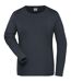 T-shirt workwear BIO manches longues - Femme - JN1803 - gris carbone