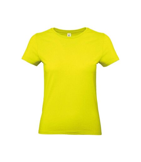 T-shirt #e190 Femme Jaune Fluo Pixel B&C