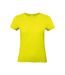T-shirt #e190 Femme Jaune Fluo Pixel B&C-1