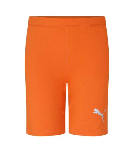 Mens Liga Short Tights Orange Puma