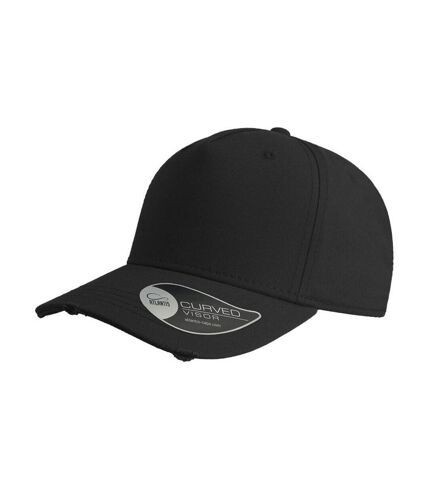 Casquette effet usé mixte noir Atlantis